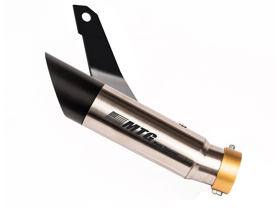 Ponteira de escapamento inox com abafador Kawasaki Versys 300