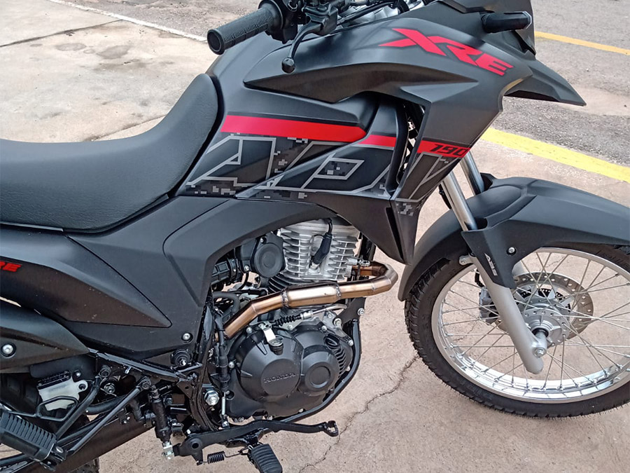 Curva coletora em inox Honda XRE 190