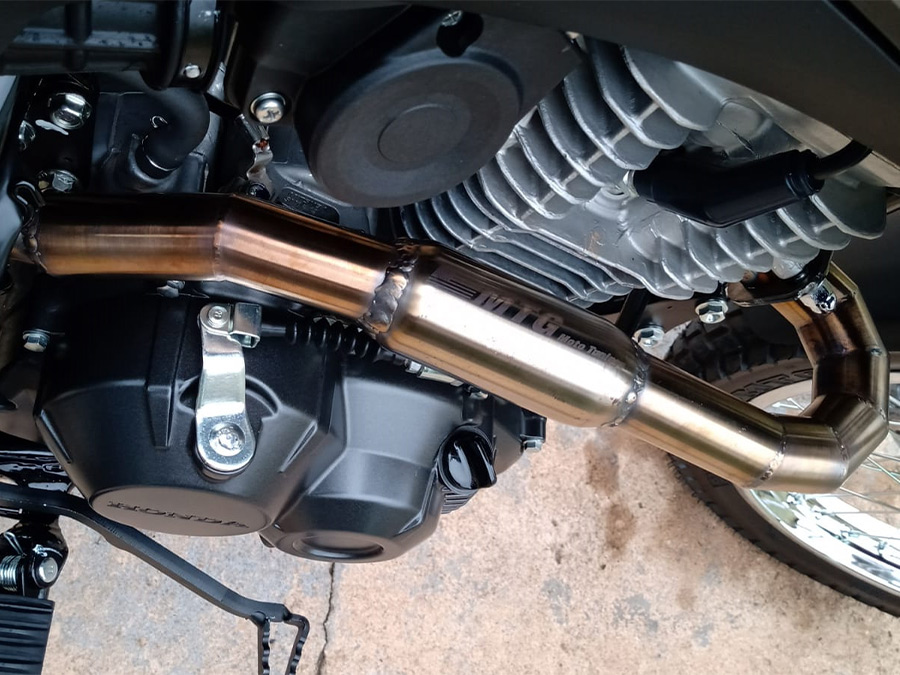 Curva coletora em inox Honda XRE 190