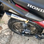 Escapamento com ponteira inox com abafador Honda XRE 190