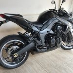 Par de ponteiras de escapamento preto direta Kawasaki Z1000
