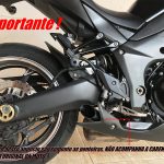 Par de ponteiras de escapamento preto direta Kawasaki Z1000