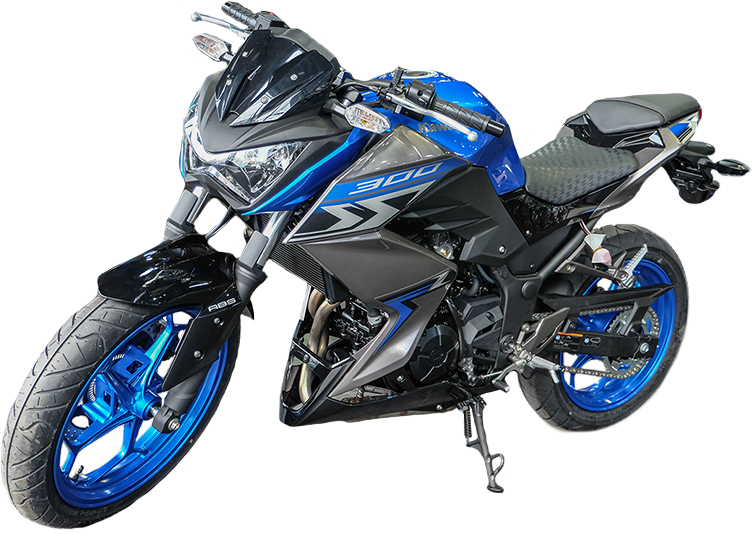 Escapamento esportivo com DB killer Kawasaki Z300