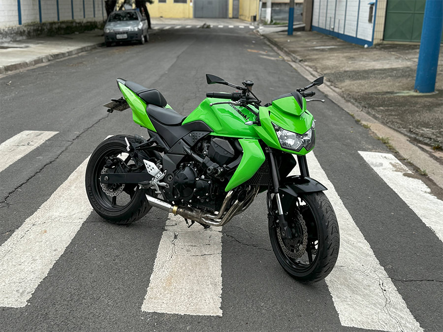 Ponteira de escapamento inox com abafador Kawasaki  Z750