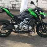 Ponteira de escapamento direta inox com escudo Kawasaki  Z900