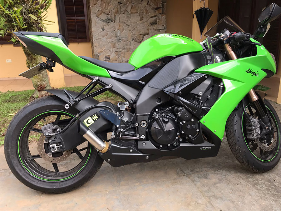 Ponteira de escapamento inox Kawasaki ZX-10R