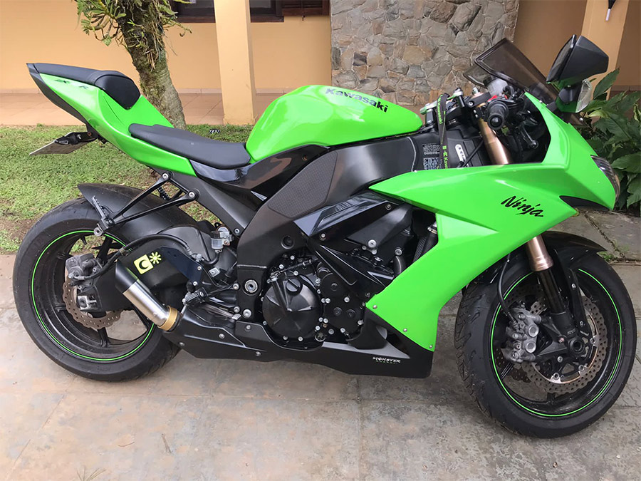 Ponteira de escapamento inox Kawasaki ZX-10R