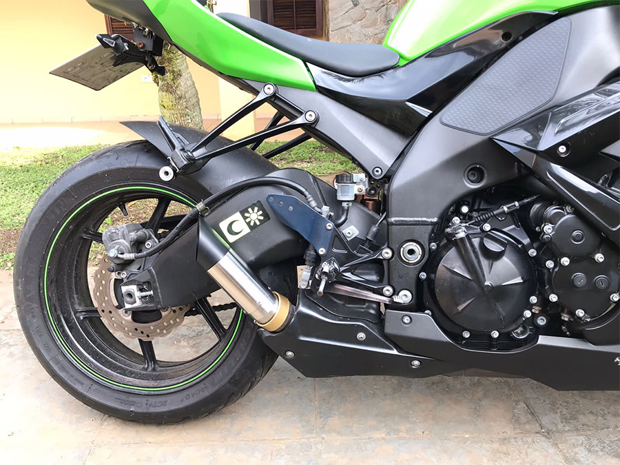 Ponteira de escapamento inox Kawasaki ZX-10R