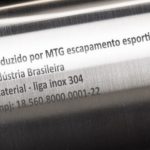 Ponteira de escapamento inox semi-direta com escudo Kawasaki Ninja ZX-6R