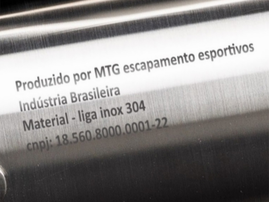 Ponteira de escapamento inox semi-direta com escudo Kawasaki Ninja ZX-6R