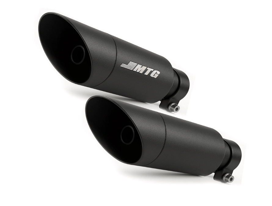 Par de ponteiras de escapamento esportivo com abafador Royal Enfield Continental GT 650